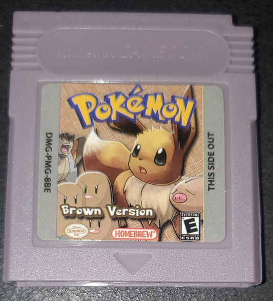 Pokemon Brown GBC ROM Hack Video Game Custom Gameboy Color