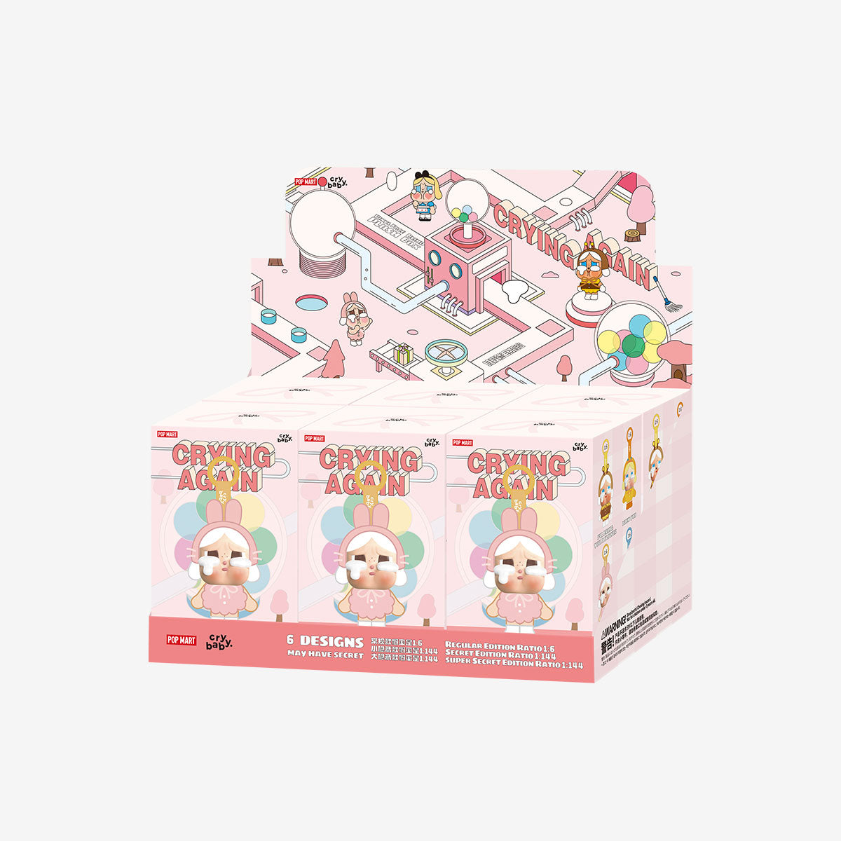 CRYBABY Crying Again Series-Vinyl Face Plush Blind Box (1 Blind Box)