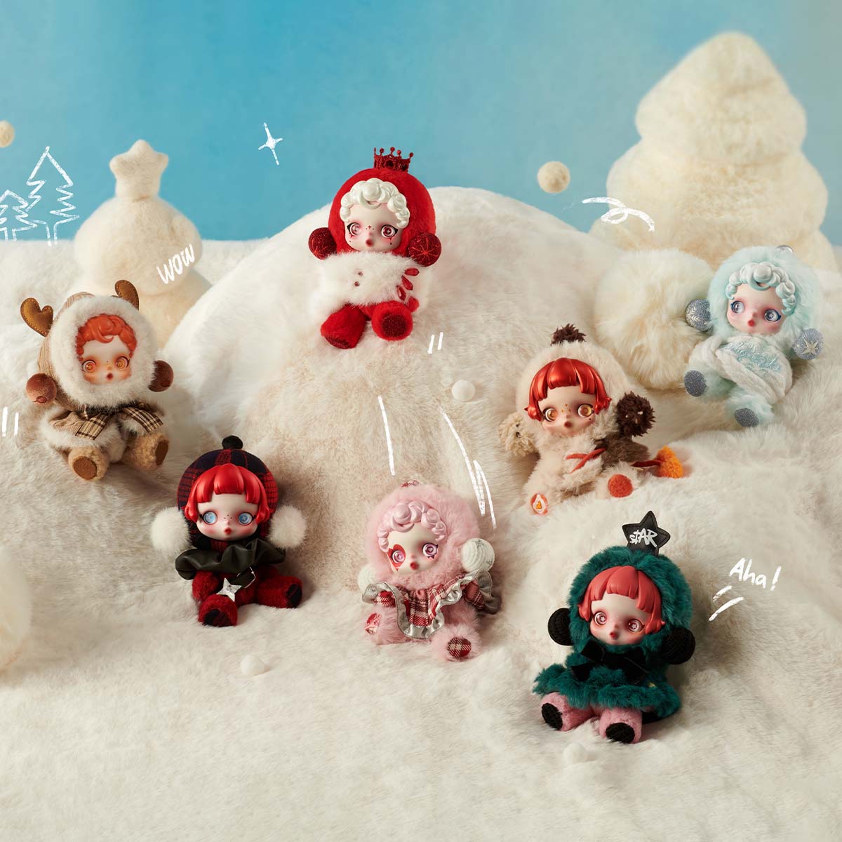 POPMart SKULLPANDA Winter Symphony Series Plush Blind Box (1 Blind Box)
