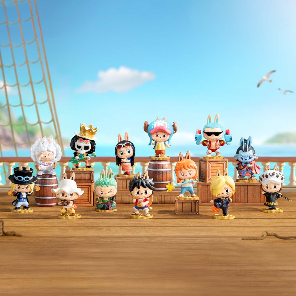 POP MART LABUBU THE MONSTERS × One Piece Series Figures Blind Box (1 Blind Box)