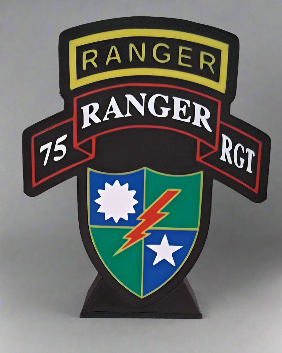 Army Ranger LED Lightbox – Custom Unit 3D Printed Military Decor Sign
