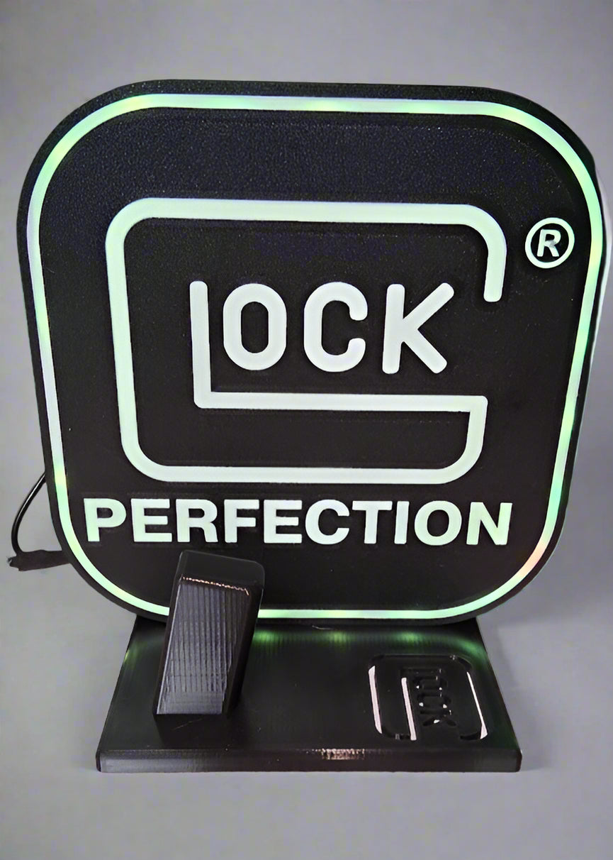 "Perfection" Logo Light & Pistol Rest