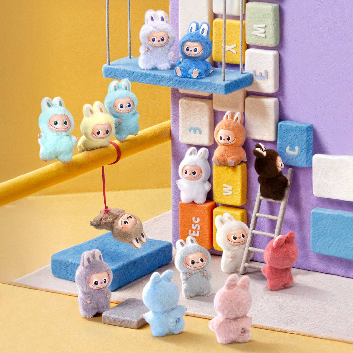LABUBU THE MONSTERS Pin for Love Series Vinyl Plush Pendant Blind Box