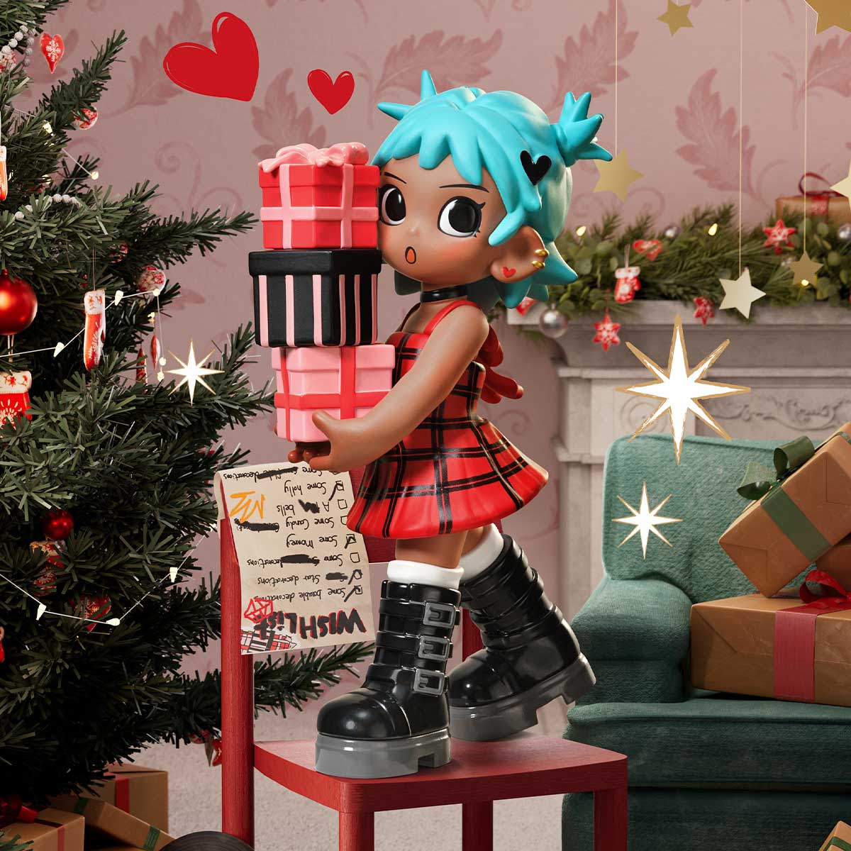 Lil Peach Riot Holiday Mixtape Series Blind Box - POP MART Collectible Figures