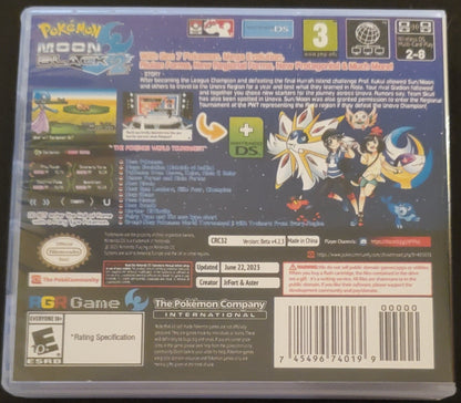 Pokemon Moon Black 2 NDS Video Game Nintendo DS with Box