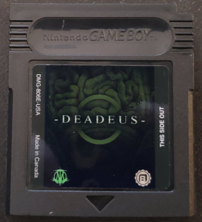 Deadeus Gameboy GB Video Game Catridge 2019 Home Brew