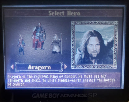 Lord of the Rings The Return of the King GBA Video Game Boy Advance 2003 EUR