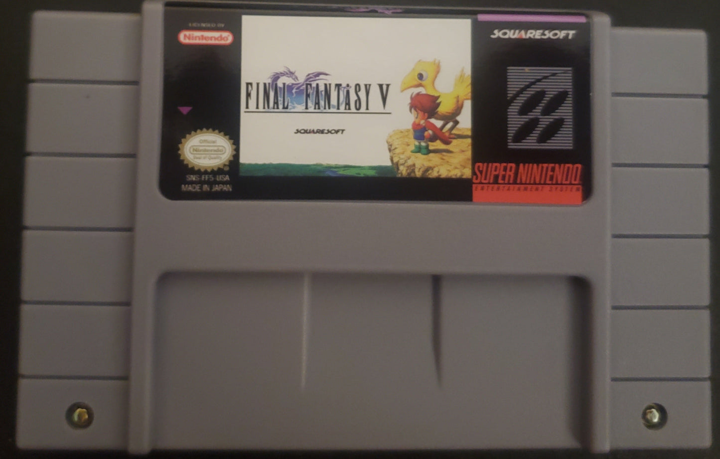 Final Fantasy 5 SNES Video Game Cartridge Super Nintendo 1992