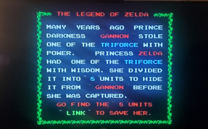 The Legend of Zelda NES Video Game Nintendo Entertainment System