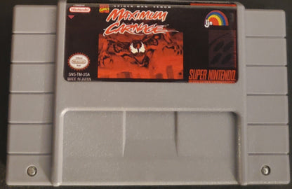 Spider-Man and Venom Maximum Carnage SNES Video Game Super Nintendo 1995