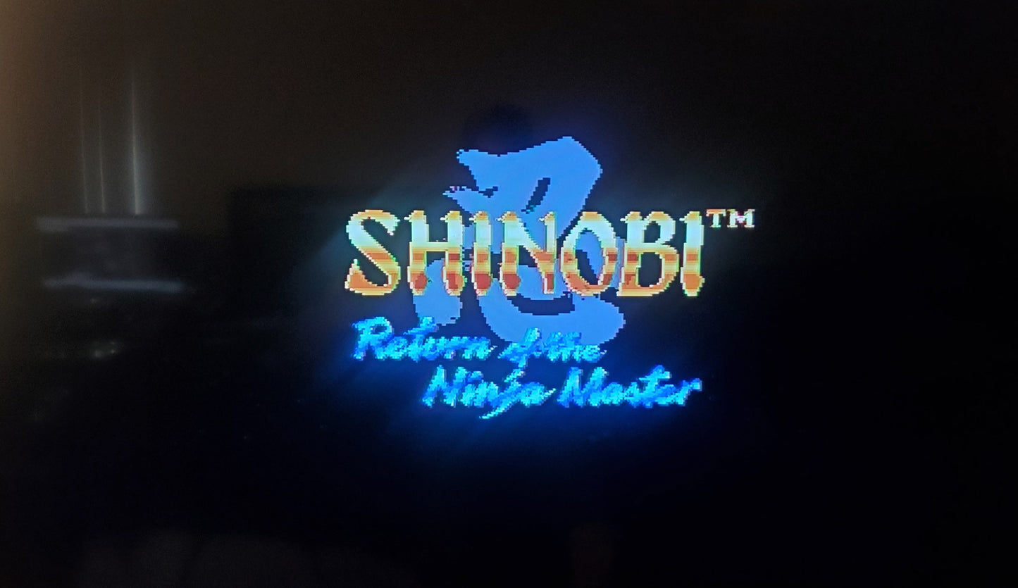 Shinobi 3 Return of the Ninja Master Sega Genesis Mega Drive Video Game