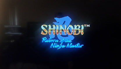 Shinobi 3 Return of the Ninja Master Sega Genesis Mega Drive Video Game