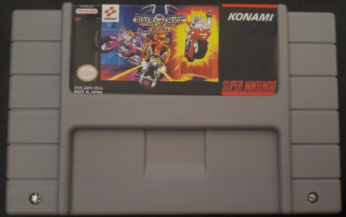 Biker Mice from Mars SNES Video Game Cartridge Super Nintendo 1994
