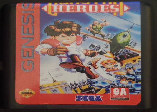 Gunstar Heroes Sega Genesis Mega Drive Video Game Cartridge 1993