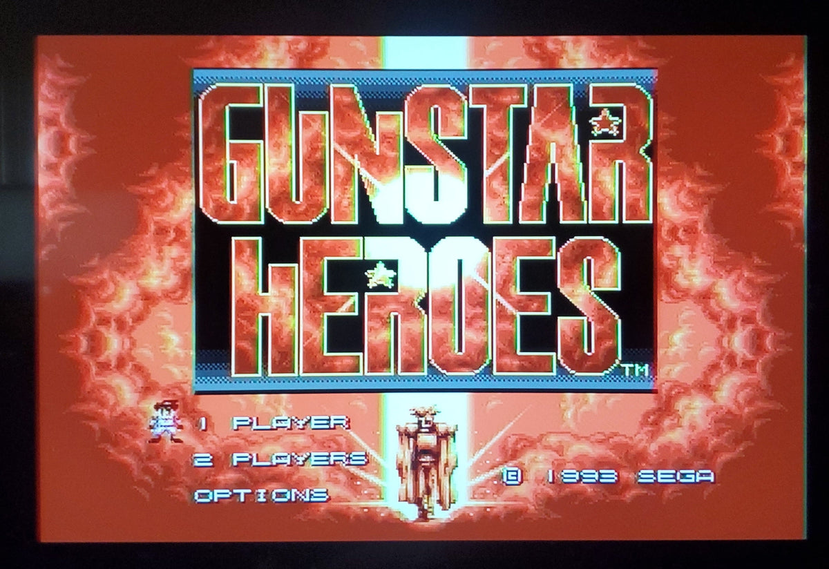 Gunstar Heroes Sega Genesis Mega Drive Video Game Cartridge 1993