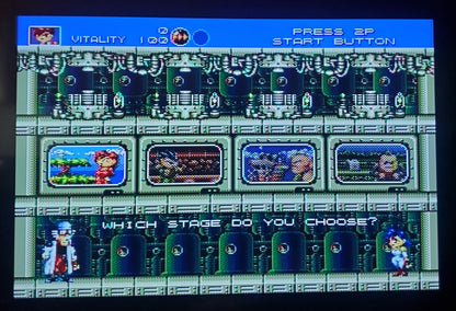 Gunstar Heroes Sega Genesis Mega Drive Video Game Cartridge 1993