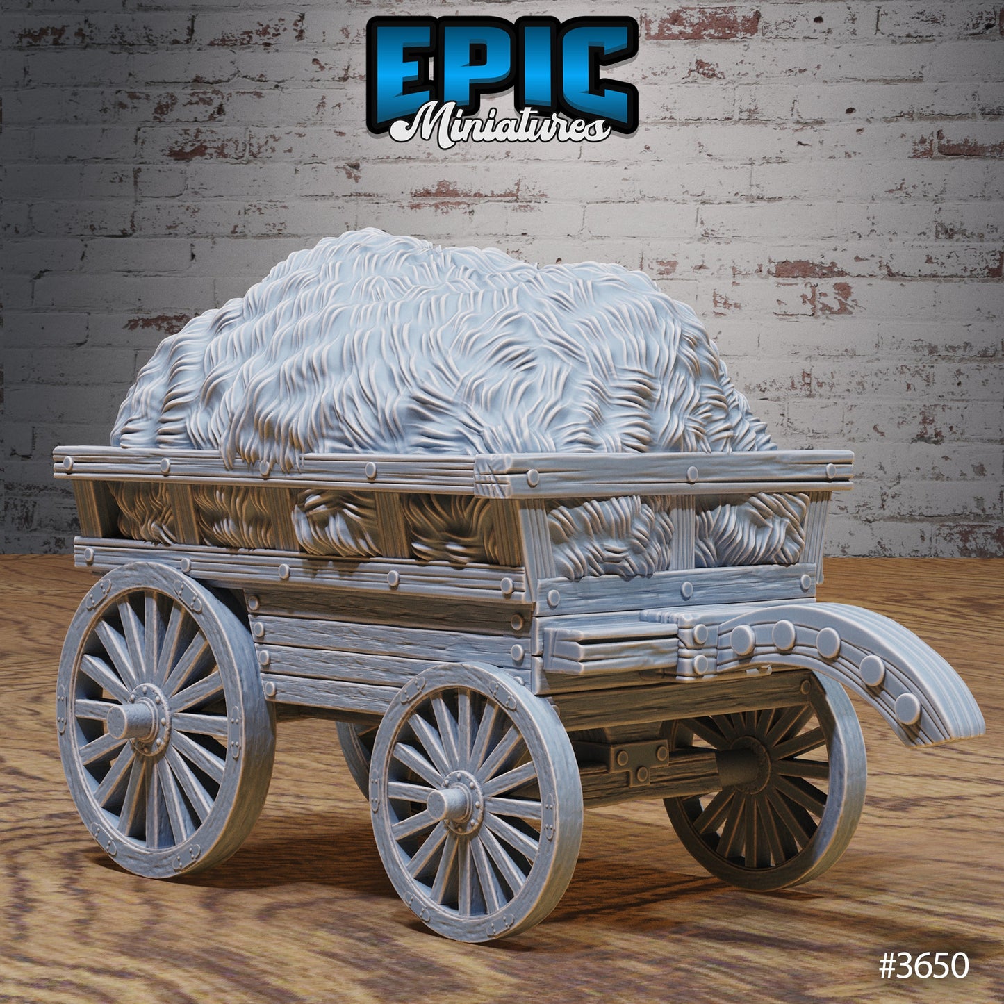 Bandit Camp Scatter Terrain – Hay Wagon