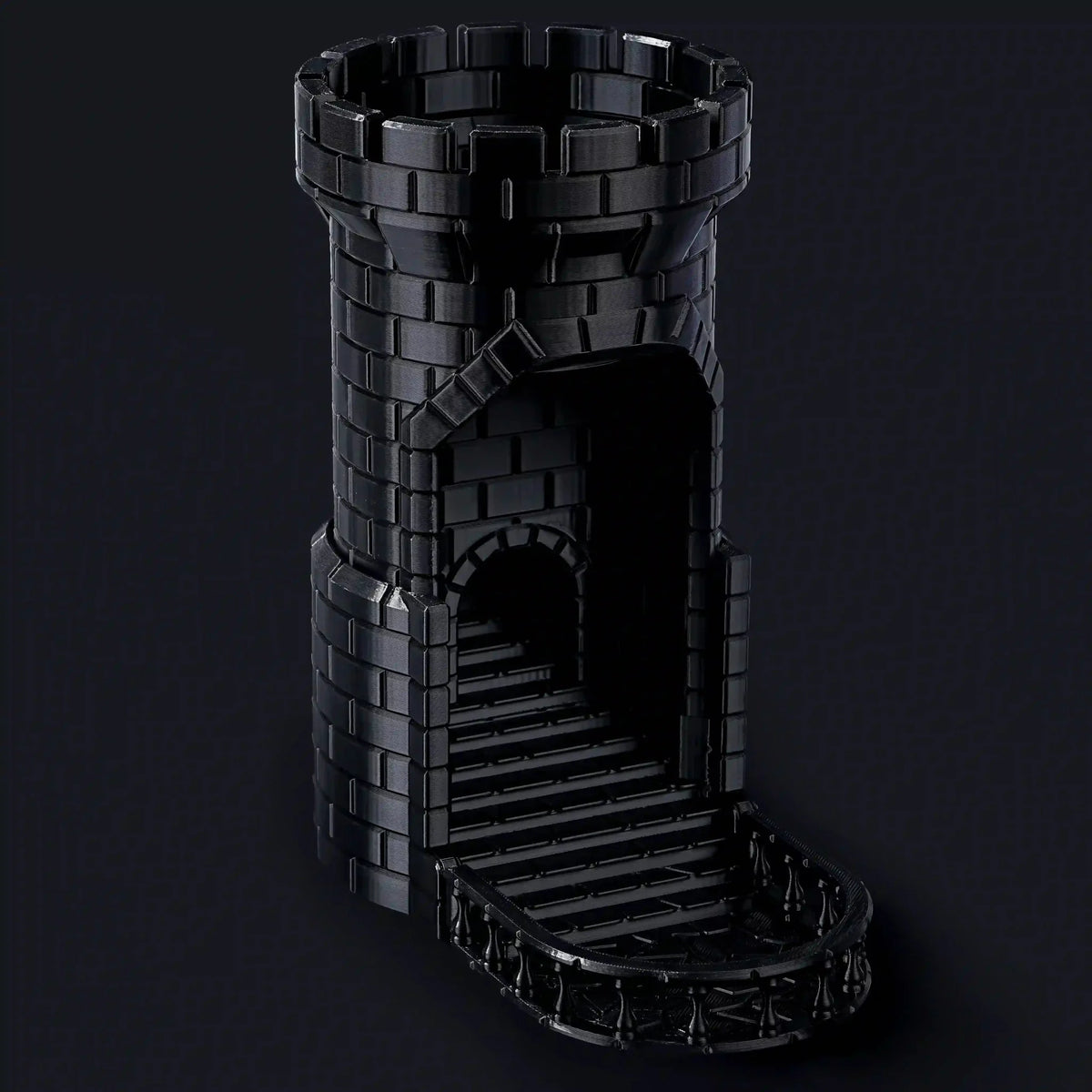 3D printed medieval castle dice tower