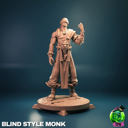 Blind Monk – Martial Artist Ascetic – Human Monk Miniature