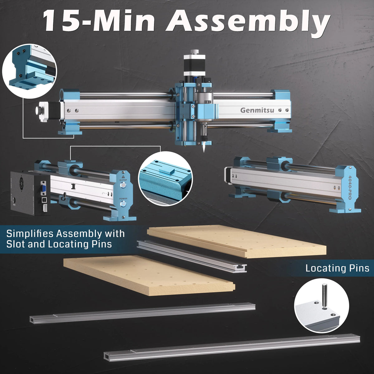 4040-PRO Desktop CNC Router Machine for Carving and Cutting