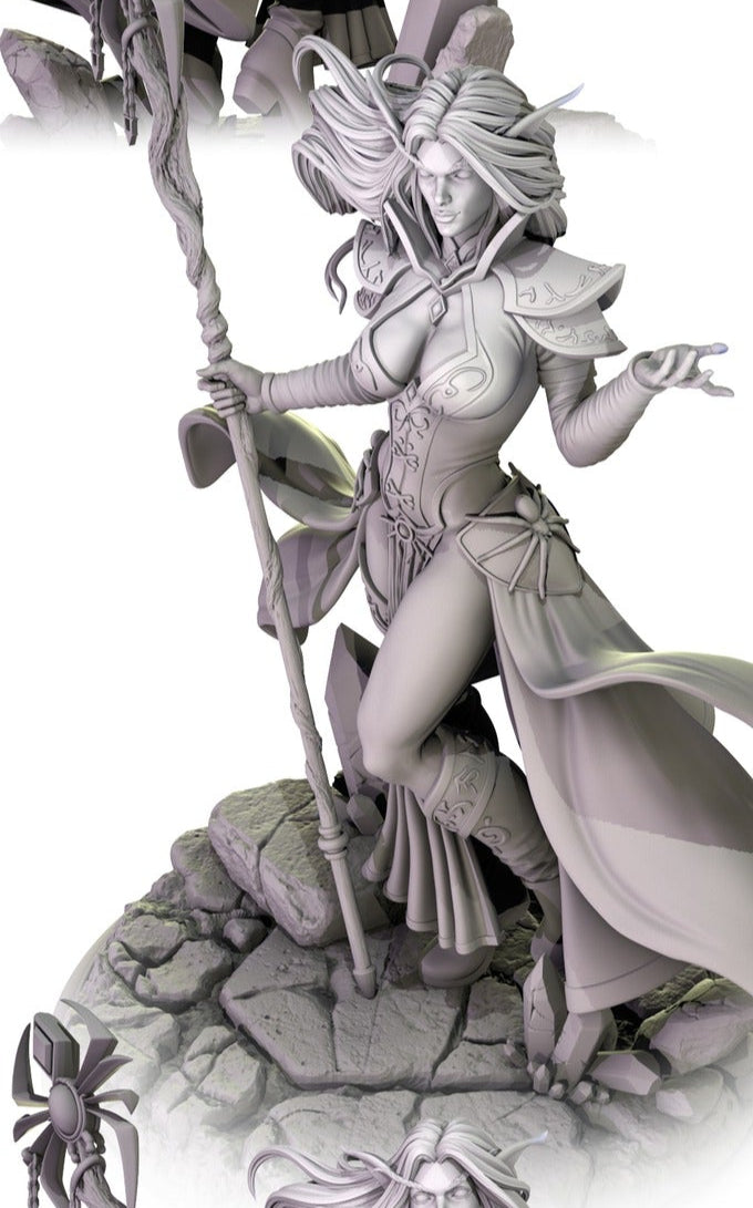 Drismera T'shar - Drow Archmage (SFW/NSFW 18+) - 75mm Scale