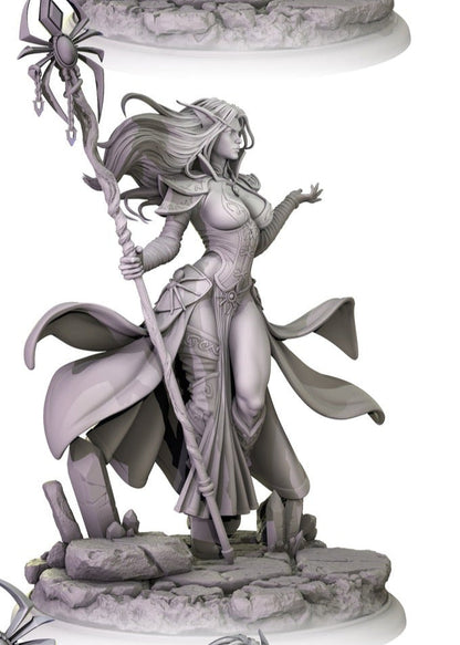 Drismera T'shar - Drow Archmage (SFW/NSFW 18+) - 75mm Scale