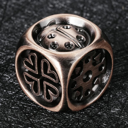 DND Dice Original Fun Lucky Ladybug Metal D6 Dice