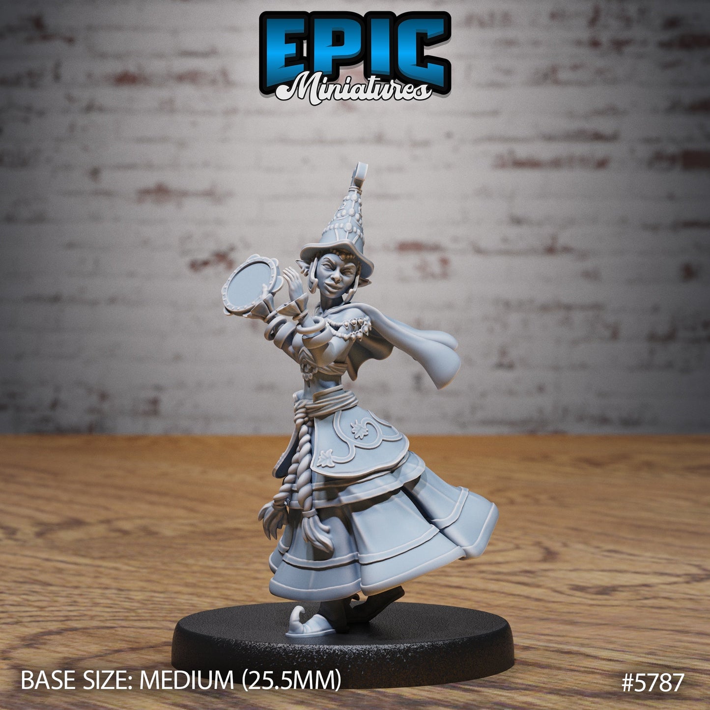 Half-Elf Bard - Performer / Half-Elf Female - Miniatures