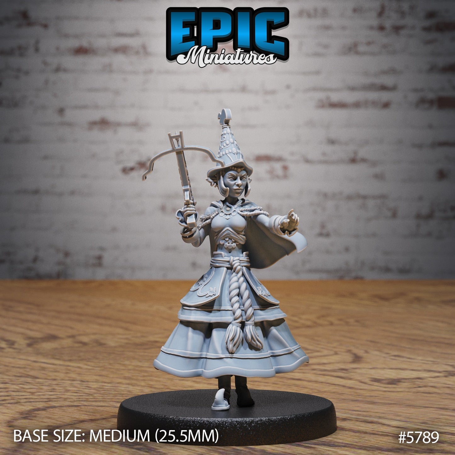 Half-Elf Bard - Performer / Half-Elf Female - Miniatures