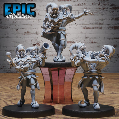 Conjoined Twins - Dual-Headed Jester / Humanoid Male - Miniatures