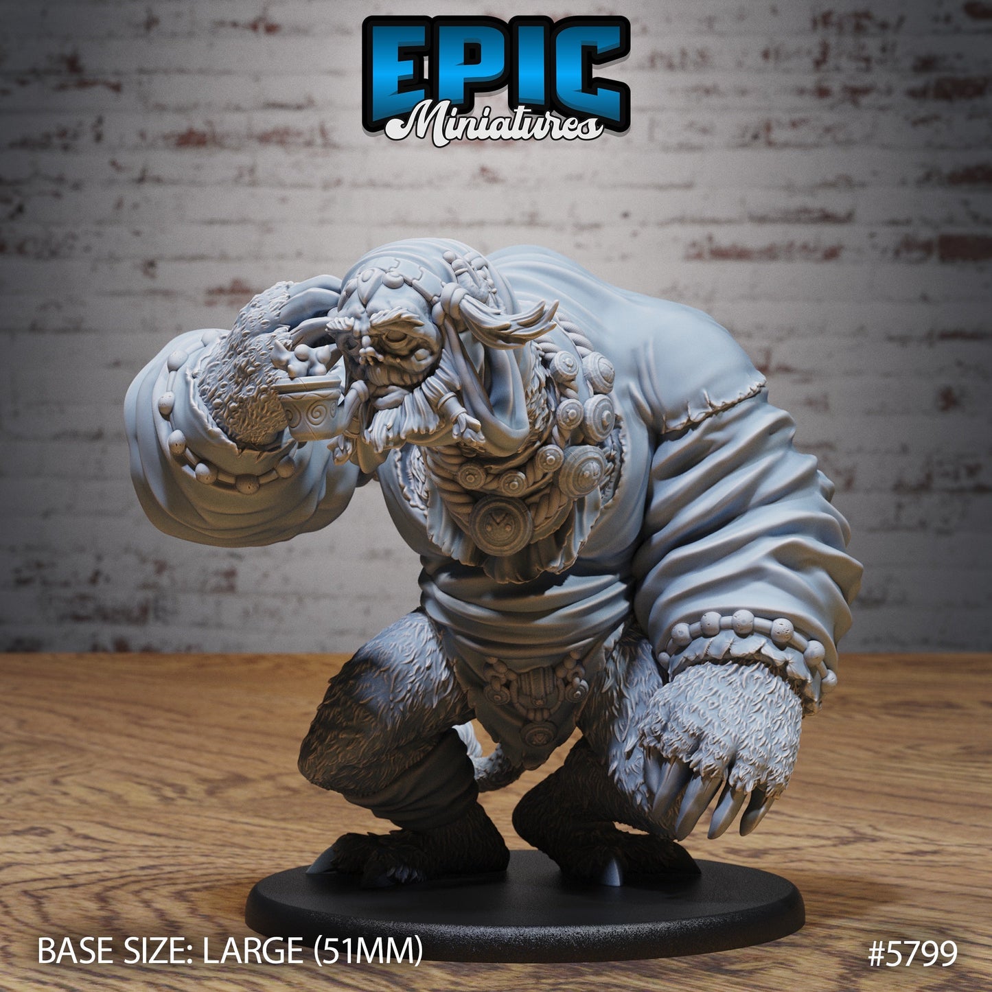 Giant Sloth Nomad – Frostland Wanderer Miniature