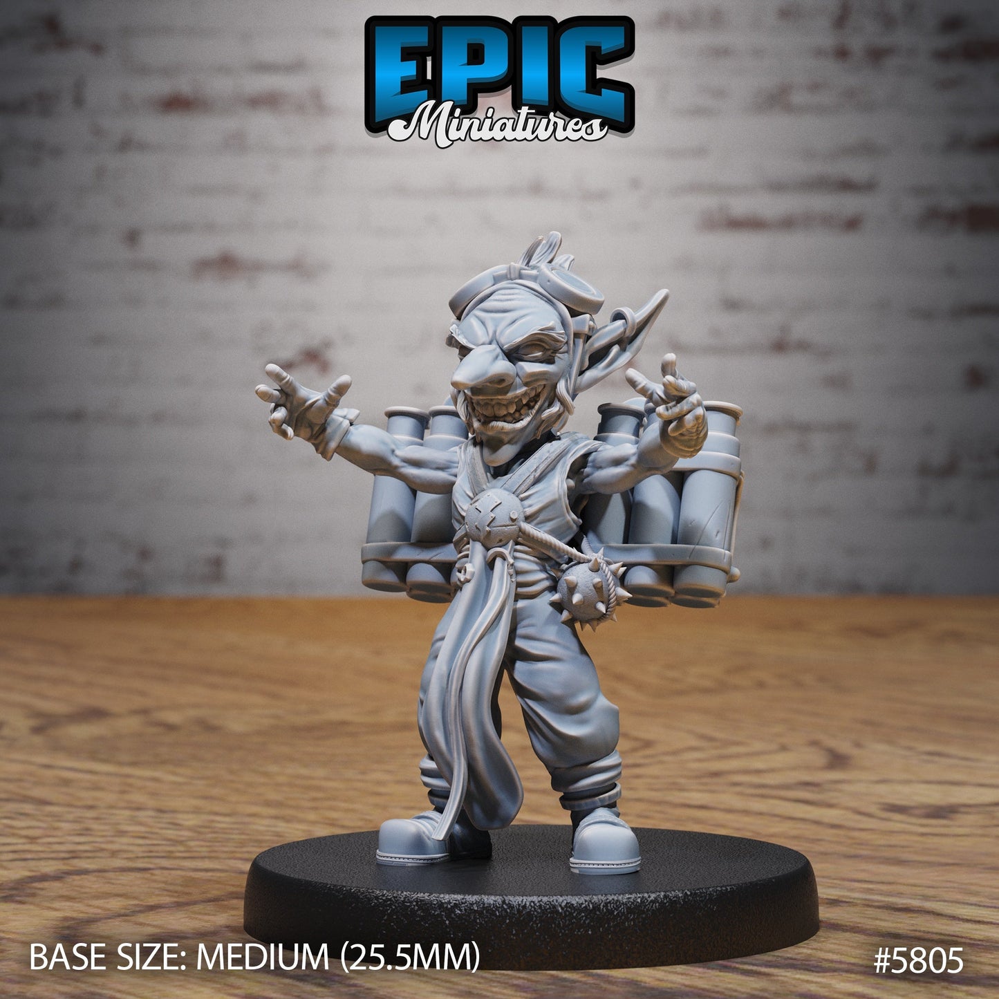 Goblin Tinkerer - Mad Inventor / Explosives Expert - Miniatures
