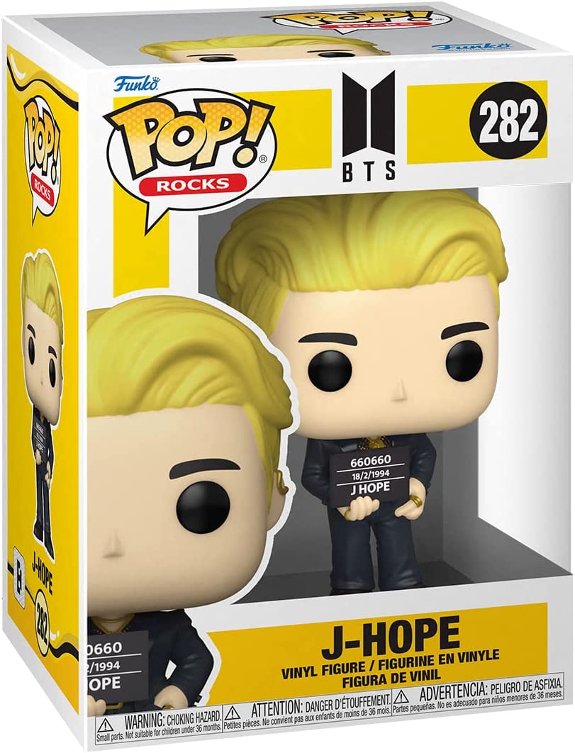 Funko Pop! Rocks BTS J-Hope #282 Vinyl Figure – Official Licensed Collectible