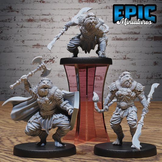 Lionfolk King – Leonin Fighter – Resin Tabletop Miniature