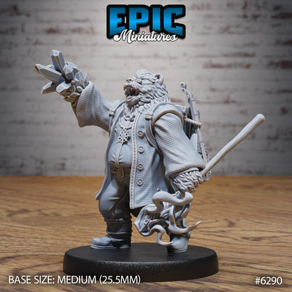 Bear Bard – Anthropomorphic Bard – Resin Tabletop Miniature