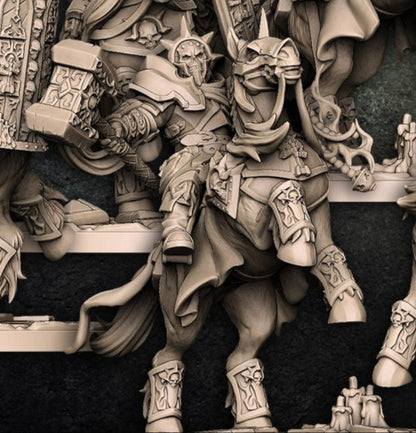 Requiem Heavy Cavalry Miniature Set – Human Mounted Paladins