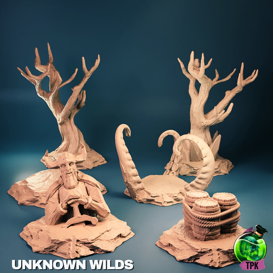 Unknown Wilds – Wilderness Scatter Terrain – Fantasy Tabletop Terrain
