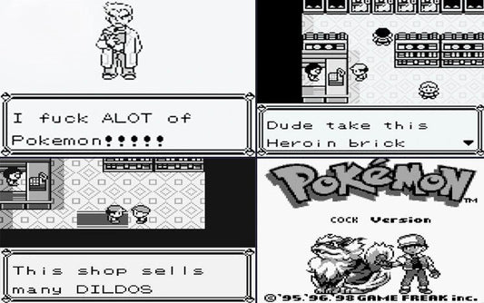Pokemon Cock GBC ROM Hack Video Game Custom Gameboy Color