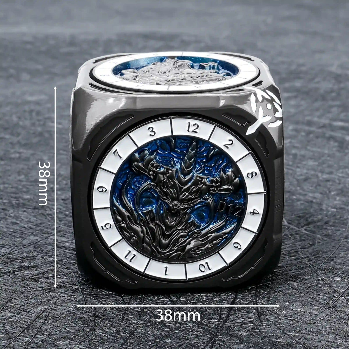 Kickstarter Dice -  7-in-1  Unique  Metal D6 Spinning Dice 2.0