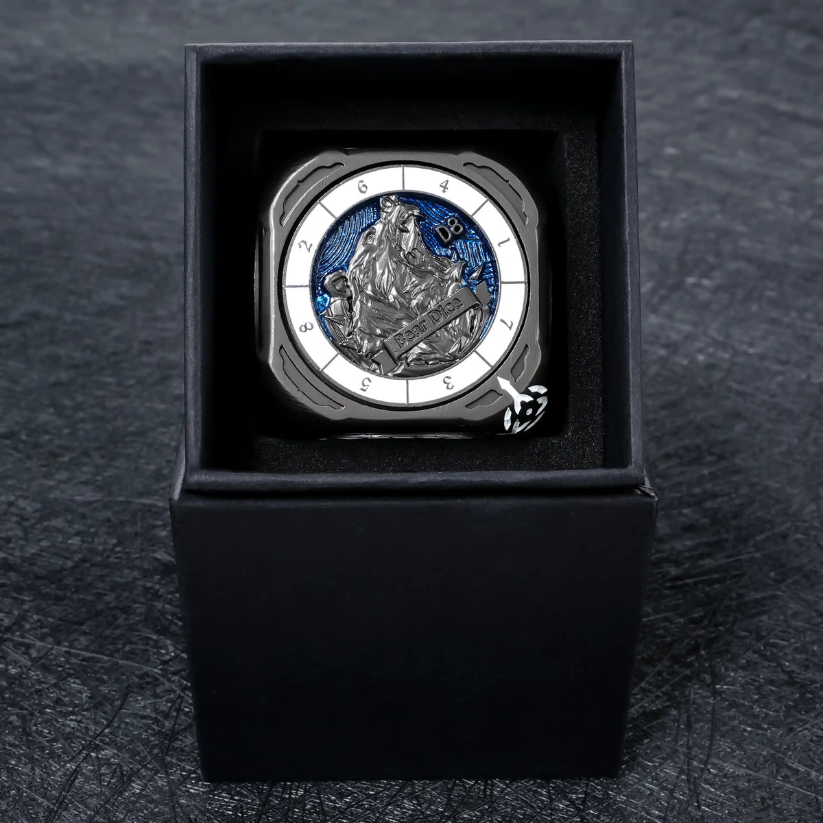 Kickstarter Dice -  7-in-1  Unique  Metal D6 Spinning Dice 2.0