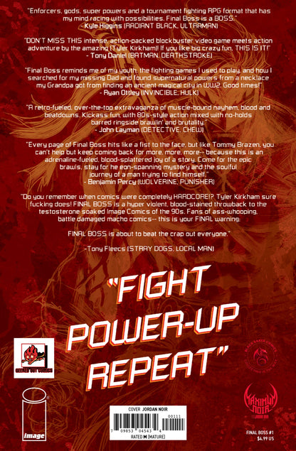 Final Boss #1 # Jordan Noir  Black Saber Comics Exclusive