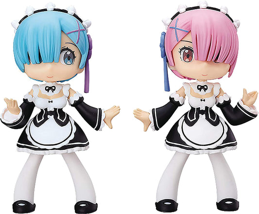 Re:Zero Yurumari Rem & Ram Soft Vinyl Figures Set - Fine Clover KADOKAWA