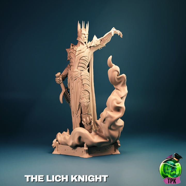 The Lich Knight – Undead Lich Champion – Dark Fantasy Miniature & Bust