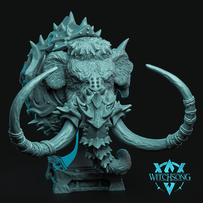 Armored Mammoth – Fantasy Beast Monster Miniature
