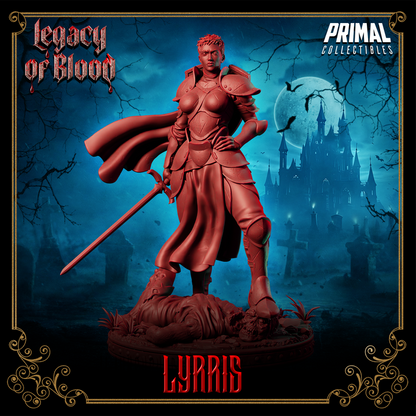 Paladin Lyrris – Female Vampire Hunter Miniature