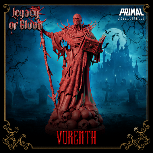 Necromancer Vorenth – Undead Sorcerer Miniature