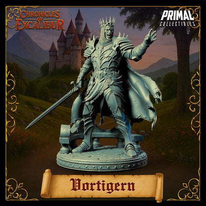 King Vortigern – Cursed Tyrant King – Chronicles of Excalibur – Miniature