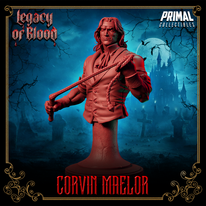 Corvin Maelor – Human Vampire Hunter Miniature & Bust