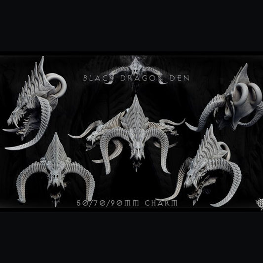 Black Dragon Necklace Pendant