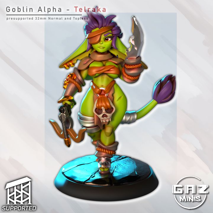 Telraka - Goblin Alpha – (32mm scale, SFW/NSFW)
